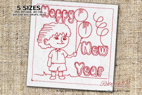 A Designer's Look at the Cute Boy Holding Balloons Lineart