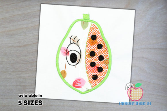 A Fresh Review: Papaya with an Eye Applique Pattern for Apparel
