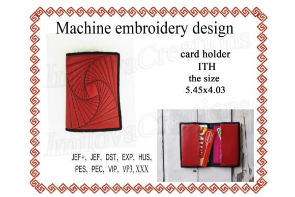 Card Case In The Hoop Embroidery Design Review