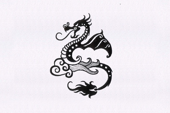 Dragon Embroidery: A Majestic Design for Personalized Keepsakes