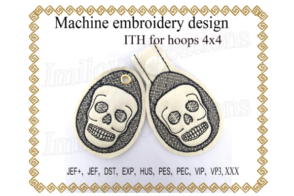 Key Fob Skull: An In-the-Hoop Embroidery Review
