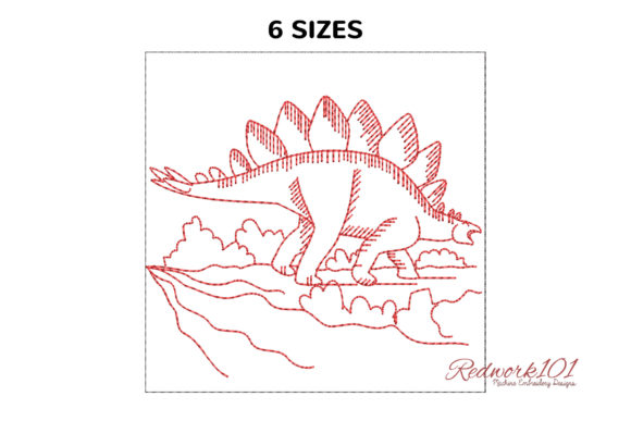Stegosaurus Lineart Embroidery Design Review